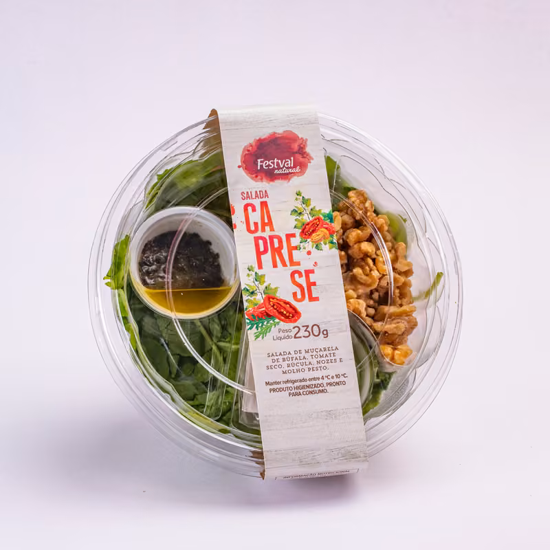 Salada caprese embalada