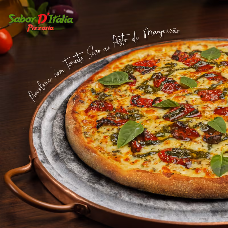 Peça de divulgação de pizza