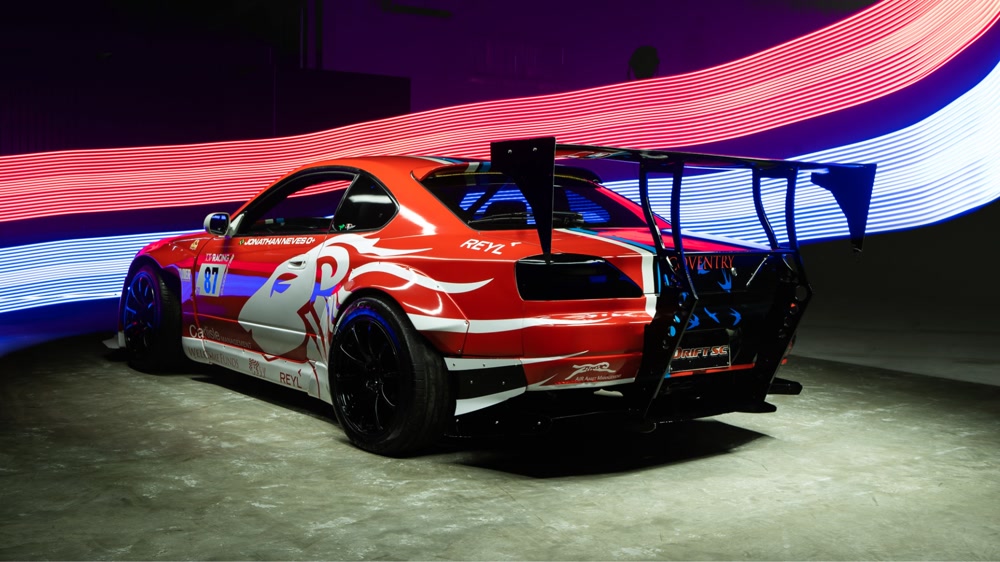 Nissan Silvia com rastros de luz LED — Ebraim Martini